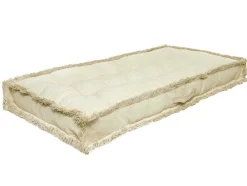 OZAIA Tuindecoratie-Katoenen Paletkussen Met Franjes - L. 120 X B. 60 Cm - Beige - Honduras