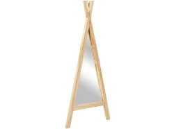OZAIA Spiegel-Kinderspiegel Van Teakhout - B55 X H120 Cm - Naturel - Batam