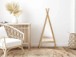 OZAIA Spiegel-Kinderspiegel Van Teakhout - B55 X H120 Cm - Naturel - Batam