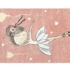 OZAIA Kindervloerkleed-Kindertapijt Ballerina - Polypropyleen - 100 X 150 Cm - Roze En Beige