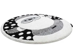 RugsX Decoratieobject Voor Binnen-Kindertapijt Joy Rond , Santa Sinterklaas Voor Kinderen - Structuree Cercle 140 Cm