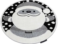 RugsX Decoratieobject Voor Binnen-Kindertapijt Joy Rond , Santa Sinterklaas Voor Kinderen - Structuree Cercle 160 Cm
