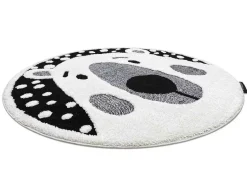 RugsX Tapijt Rond-Kindertapijt Joy Rond , Teddy Beertje, Voor Kinderen - Structureel, Cercle 160 Cm