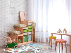 OZAIA Kindervloerkleed-Kindertapijt Van Vinyl Camini - 120 X 180 Cm - Meerkleurig