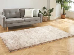 OZAIA Tapijt Hoogpolig-Kleed Shaggy Dolce Taupe Met Beige Weerschijn - Polyester - 120*170 Cm