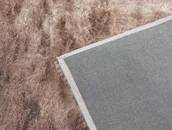 OZAIA Woonkamertapijt-Kleed Shaggy Dolce Taupe Met Beige Weerschijn - Polyester - 160*230 Cm