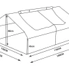 EXPERTLAND Tuinkas-Kleine Tuinkas Gentiane 2,56 M - L180 X B142 X H80 Cm