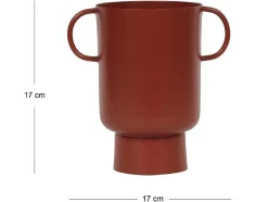 OZAIA Decoratieobject Voor Binnen-Kleine Vaas Met Handvatten - H17 Cm - Terracotta - Bilian