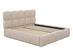 PASCAL MORABITO Tweepersoonsbed-Kofferbed - 180 X 200 Cm - Teddy-Stof - Beige - Damado - Van