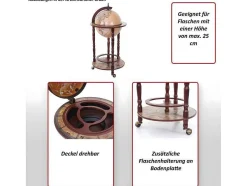 Vente-unique Keukenaccessoire En -Opbergruimte-Kogelstang Mcw-D83 Rolstang, Natuurlijk Bruin