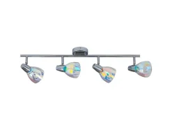 EPIKASA Plafondlamp-Kora Plafondlamp, Chroom, 68,5X16,5X9 Cm,