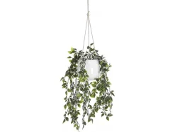 OZAIA Kunstplant-Kunsthangplant Met Pot Van Keramiek - H70 X L20 Cm - Groen - Bahiana