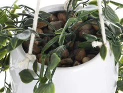 OZAIA Kunstplant-Kunsthangplant Met Pot Van Keramiek - H70 X L20 Cm - Groen - Bahiana