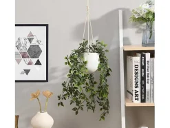 OZAIA Kunstplant-Kunsthangplant Met Pot Van Keramiek - H70 X L20 Cm - Groen - Bahiana