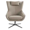 Angel Cerda Fauteuil Kunstleer-Kunstlederen Draaistoel Met Kussen 5044