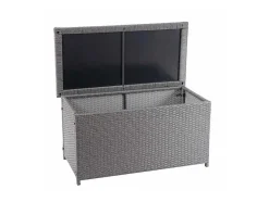 Vente-unique Tuinopslag-Kussenbox Van Polyrattan Mcw-D88 Iii, Basic Grijs, 51X100X50Cm 170L