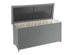 Vente-unique Tuinopslag-Kussenbox Van Polyrattan Mcw-D88 Iii, Premium Grijs, 63X135X52Cm 320L
