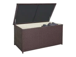 Vente-unique Tuinopslag-Kussenbox Van Polyrattan Mcw-D88 Iii, Premium Bruin, 80X160X94Cm 950L