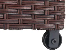 Vente-unique Tuinopslag-Kussenbox Van Polyrattan Mcw-D88 Iii, Premium Bruin, 80X160X94Cm 950L