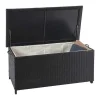 Vente-unique Tuinopslag-Kussenbox Van Polyrattan Mcw-D88 Iii, Premium Zwart, 51X100X50Cm 170L