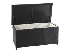 Vente-unique Tuinopslag-Kussenbox Van Polyrattan Mcw-D88 Iii, Premium Zwart, 51X100X50Cm 170L