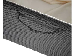 Vente-unique Tuinopslag-Kussenbox Van Polyrattan Mcw-D88 Iii, Premium Zwart, 51X100X50Cm 170L
