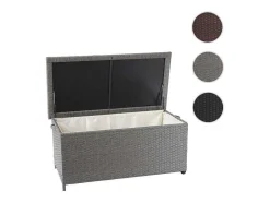 Vente-unique Tuinopslag-Kussenbox Van Polyrattan Mcw-D88 Iii, Premium Grijs, 51X100X50Cm 170L