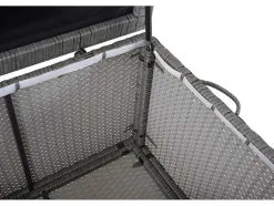 Vente-unique Tuinopslag-Kussenbox Van Polyrattan Mcw-D88 Iii, Premium Grijs, 80X160X94Cm 950L
