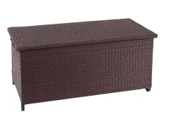 Vente-unique Tuinopslag-Kussenbox Van Polyrattan Mcw-D88 Iii, Premium Bruin, 51X115X59Cm 250L