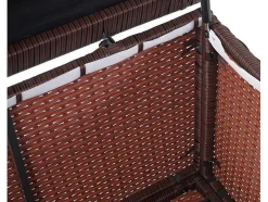 Vente-unique Tuinopslag-Kussenbox Van Polyrattan Mcw-D88 Iii, Premium Bruin, 51X115X59Cm 250L