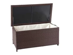 Vente-unique Tuinopslag-Kussenbox Van Polyrattan Mcw-D88 Iii, Premium Bruin, 51X100X50Cm 170L