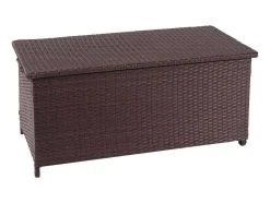 Vente-unique Tuinopslag-Kussenbox Van Polyrattan Mcw-D88 Iii, Premium Bruin, 63X135X52Cm 320L