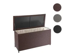 Vente-unique Tuinopslag-Kussenbox Van Polyrattan Mcw-D88 Iii, Premium Bruin, 63X135X52Cm 320L