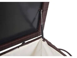 Vente-unique Tuinopslag-Kussenbox Van Polyrattan Mcw-D88 Iii, Premium Bruin, 63X135X52Cm 320L
