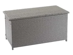 Vente-unique Tuinopslag-Kussenbox Van Polyrattan Mcw-D88 Iii, Basic Grijs, 63X135X52Cm 320L