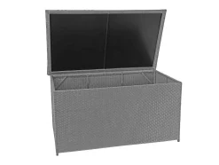 Vente-unique Tuinopslag-Kussenbox Van Polyrattan Mcw-D88 Iii, Basic Grijs, 80X160X94Cm 950L