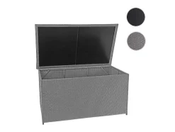 Vente-unique Tuinopslag-Kussenbox Van Polyrattan Mcw-D88 Iii, Basic Grijs, 80X160X94Cm 950L