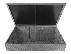 Vente-unique Tuinopslag-Kussenbox Van Polyrattan Mcw-D88 Iii, Basic Grijs, 80X160X94Cm 950L