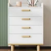 ModernLuxe Ladekast-Ladekast - 4 Laden - In Grenen En Mdf - Wit