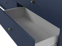 Vente-unique Ladekast-Ladekast Bogdan - 6 Laden - Blauw