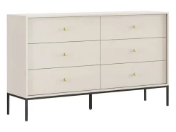 Vente-unique Ladekast-Ladekast Met 6 Laden - Beige - Bogdan