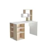 EPIKASA Bureaumeubel-Lara Bureau, Wit, Sonoma, 130X60X135 Cm,