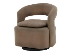 Vente-unique Aanbiedingen: Zitbank & Fauteuil-Laurel Fauteuil Bruin.