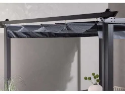 Vente-unique Parasol-Lazio Pergola Grijs.