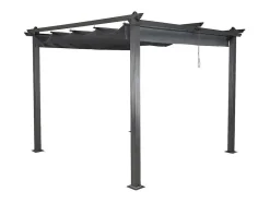 Vente-unique Parasol-Lazio Pergola Grijs.