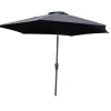 Vente-unique Parasol-Leeds Parasol Zwartgrijs.
