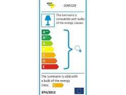 EPIKASA Plafondlamp-Lena Plafondlamp, Chroom, 47,5X10X13,5 Cm,