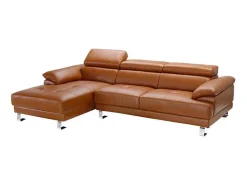 LINEA SOFA Leren Zitbank-Leren Hoekbank Excelsior Ii - Karamel Bruin - Hoek Links
