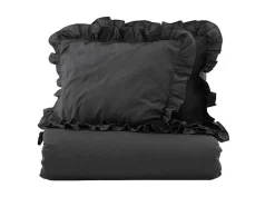 Vente-unique Beddengoed-Levi Bedset 1 Set 220X240Cm Antraciet.