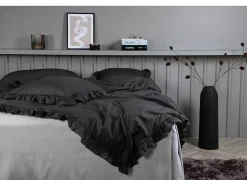 Vente-unique Beddengoed-Levi Bedset 1 Set 220X240Cm Antraciet.